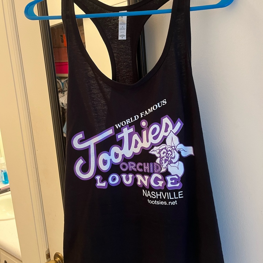 Tootsies Orchid Lounge Black Tank Top